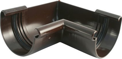 Marley Innenecke 90 Grad RG 125 in Braun aus Kunststoff (PVC) - Bild 1