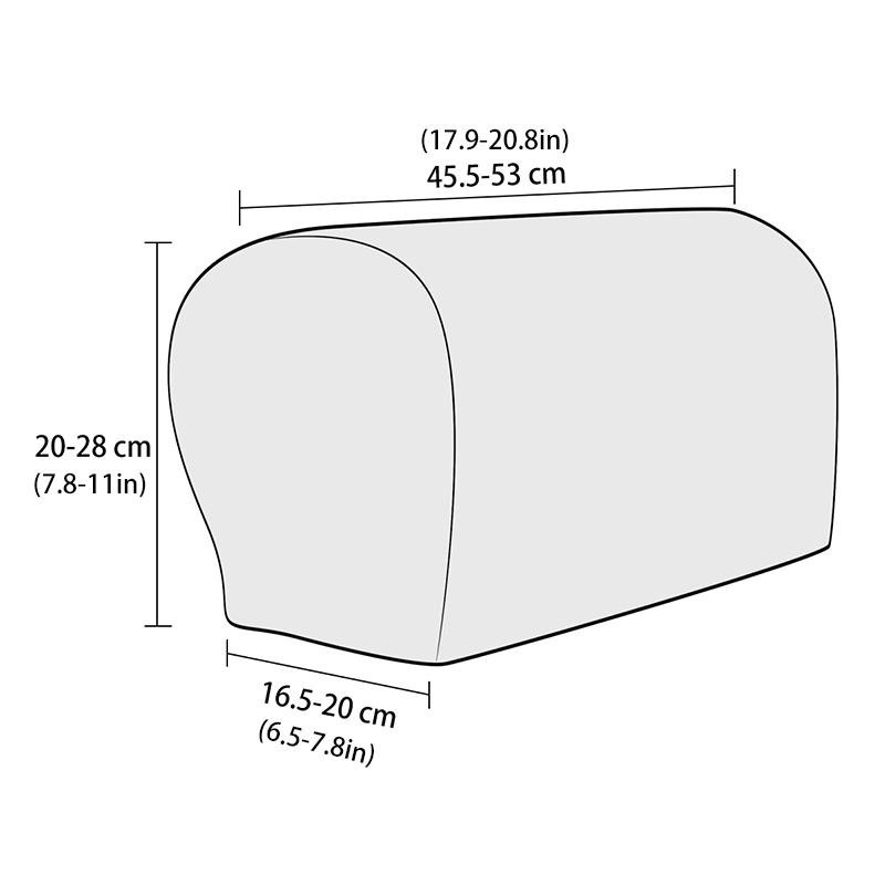 2er-Set Jacquard Sofa-Armlehnenbezüge in Weiß, dehnbarer und rutschfester Sitzarmschutz für dein Sofa oder deinen Sessel - Bild 5