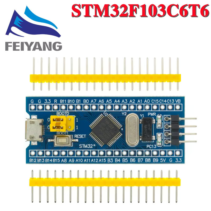 SAMIROB STM32F103C6T6 STM32F103C8T6 ARM STM32 Minimum System Development Board Modul in Blau für Arduino - Bild 2