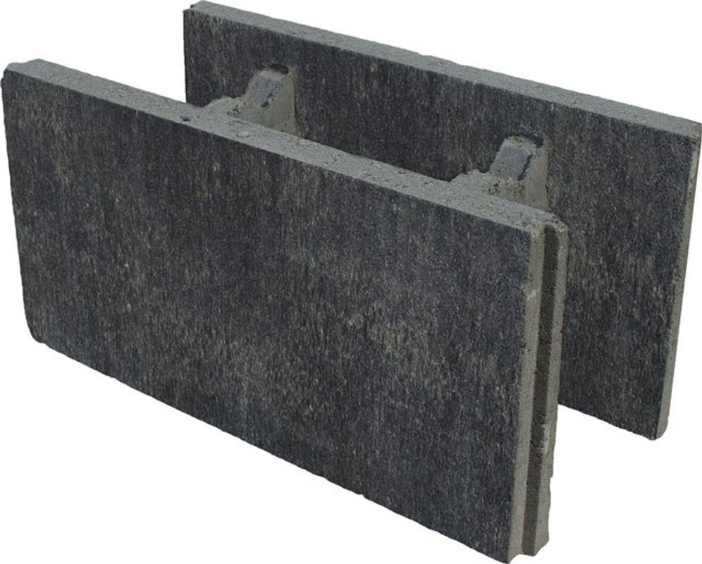 Diephaus Schalungsstein CONO aus Beton in Grau und Beige, B/H/L: 24 x 25 x 50 cm - Bild 4