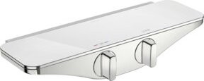 Hansa Brause-Thermostat Hansaemotion AP mit Sicherheitsglas in Chrom und Weiß - Bild 1