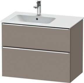Duravit Waschtischunterschrank D-Neo in Grau Matt mit 1 Schrankfach und Beckenlinksanschluss, B: 81 cm, T: 46,2 cm, H: 62,5 cm - Bild 1