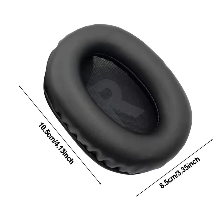 Ersatz-Ohrpolster aus Leder für Logitech G Pro X Headset in Schwarz - Bild 2
