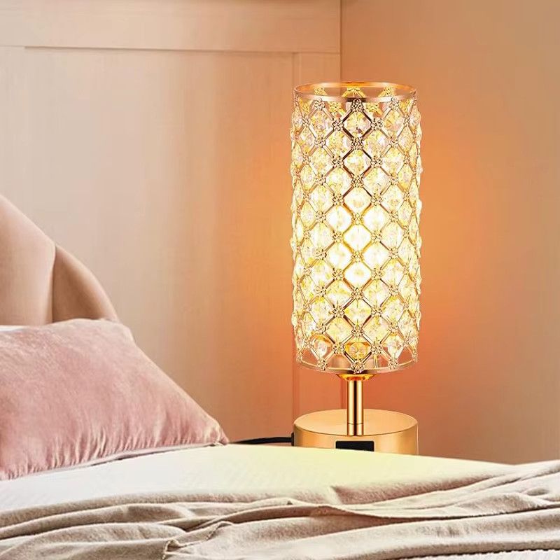 LINCCW Dimmbare Stehlampe mit Crystal Shade und Akku via USB C+A Anschluss - Bild 2