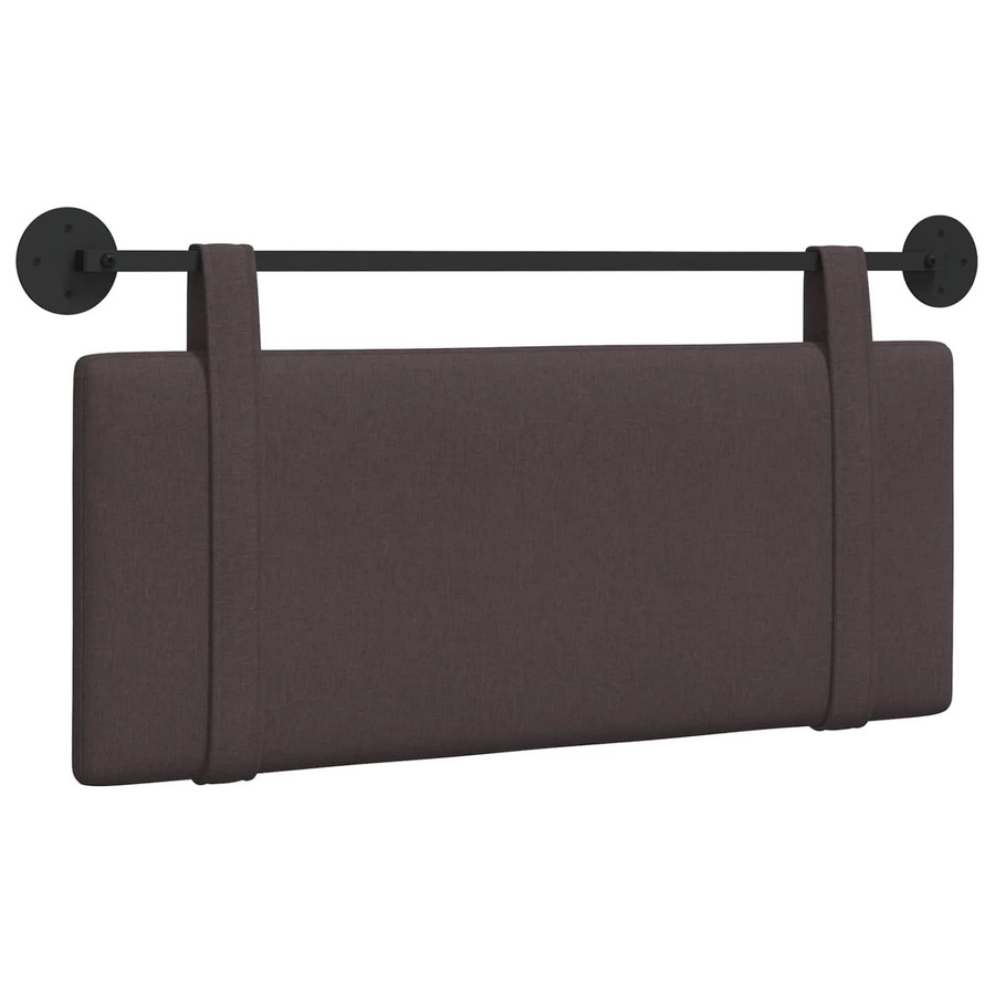 vidaXL Wandmontiertes Polsterpaneel aus Stoff in Dunkelbraun, B/H/T: 110 x 55 x 5 cm - Bild 2