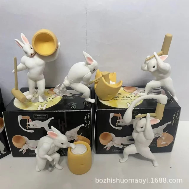 Qualia Muscle Mochi Rabbit Mooncake Bunny, Actionfigur - Bild 1