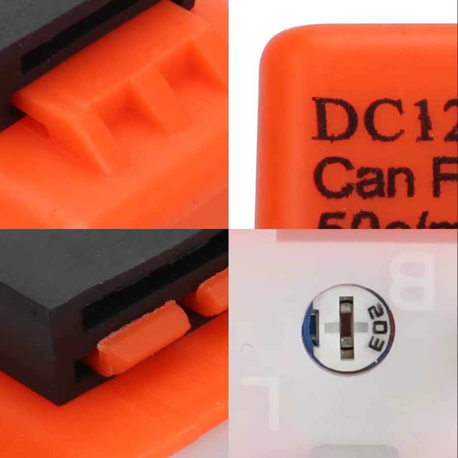 KEVANLY Motorrad LED Blinkrelais 2Pin mit einstellbarer Frequenz in Orange - Bild 5