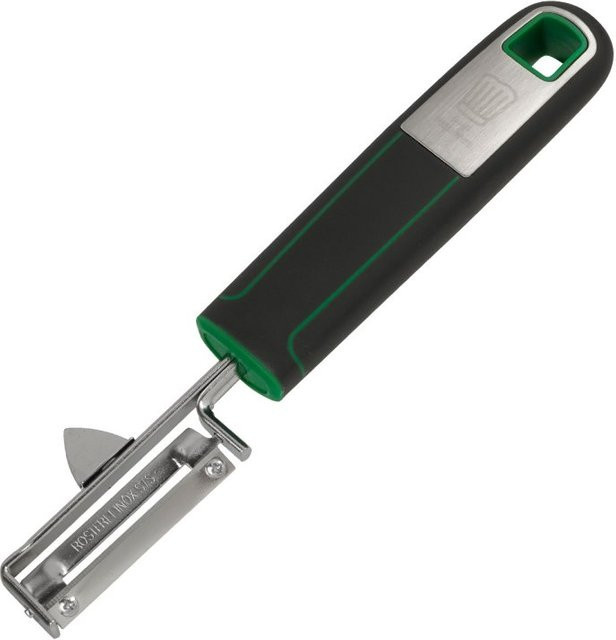 Fackelmann Pendelschäler Bonn in Schwarz und Grün aus Edelstahl, spülmaschinenfest, Länge: 18 cm - Bild 1