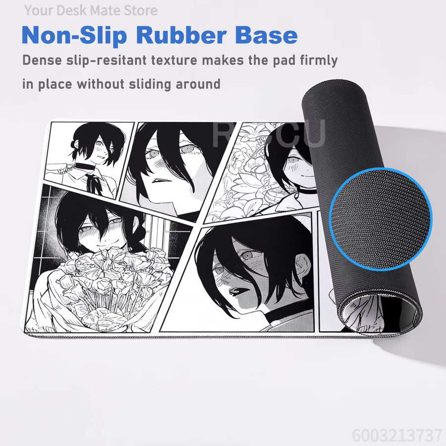 Bandai Comic Chainsaw Man XXL Mauspad mit Anime Reze und Makima Motiv in Multicolour als große Gaming-Schreibtischunterlage - Bild 4