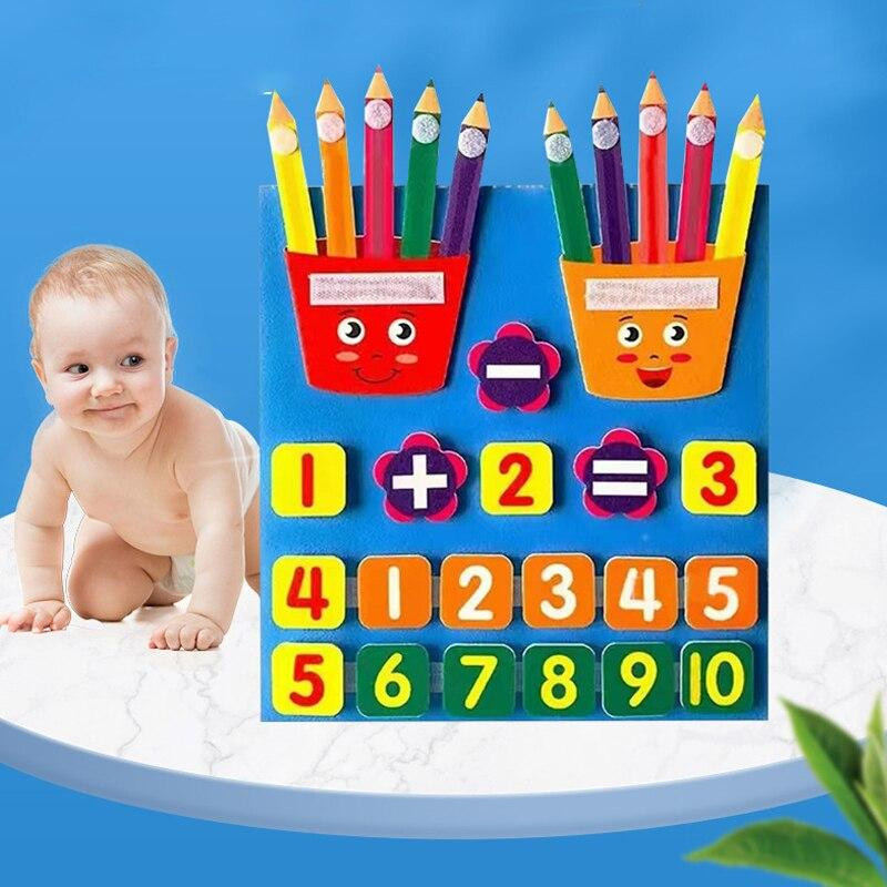Yiran toy Filz Lernbrett Mathematik blau 3-6 Jahre - Bild 2
