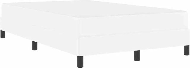 vidaXL Hybrid-Bettgestell mit Matratze in Weiß, Stoffbezug, B/T: 120 x 200 cm - Bild 1