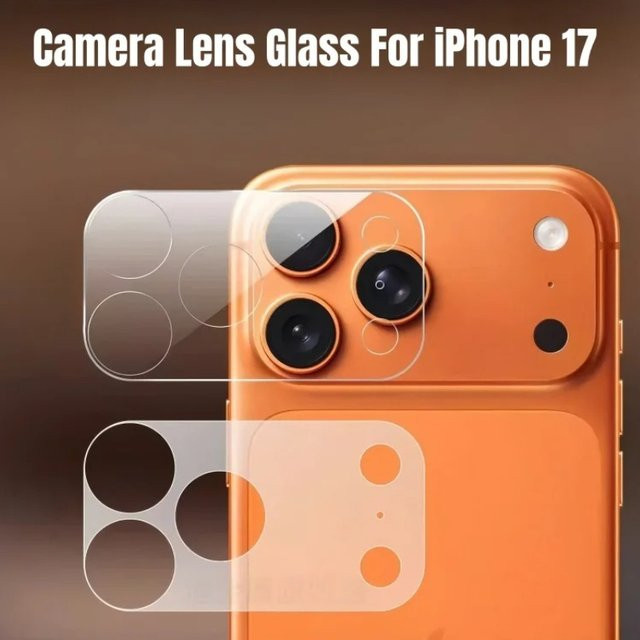 2er Set HD Kamera Schutzfolie für iPhone 17 Pro Max, iPhone 17 Pro Air und iPhone 17 Pro, Objektiv Glas Schutzabdeckung, transparent - Bild 1