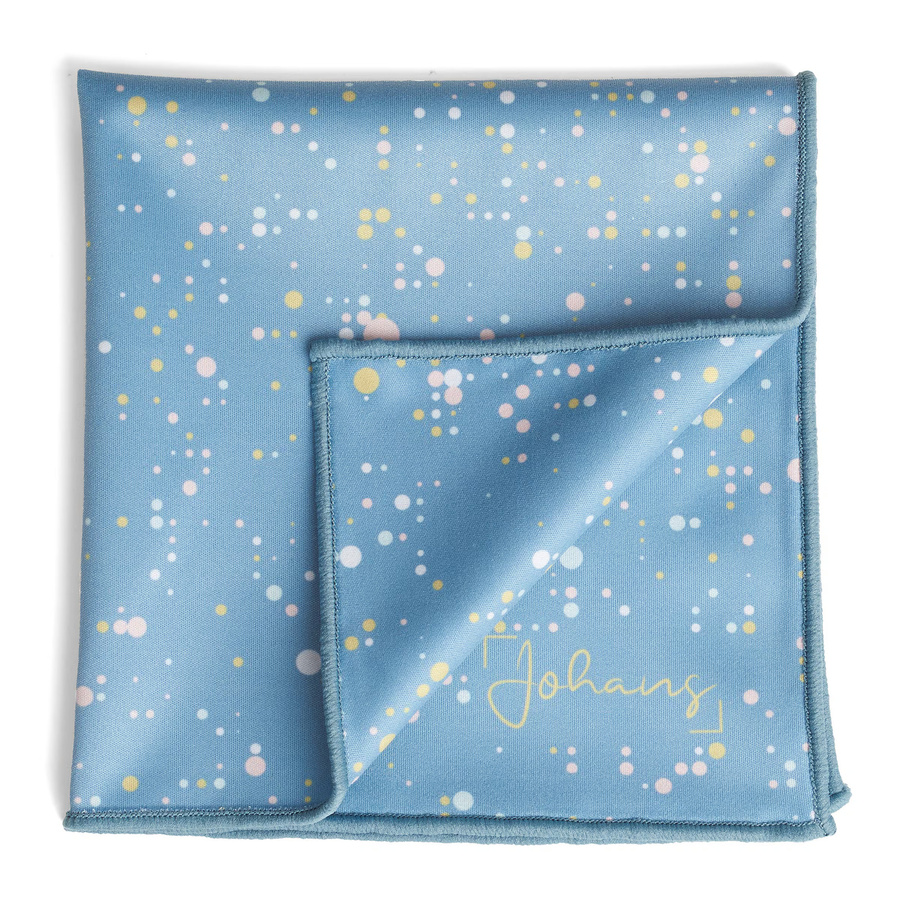 Johans Brillenputztuch Scandi in Multicolor und Blau, Breite: 30,0 cm, Tiefe: 30,0 cm - Bild 1