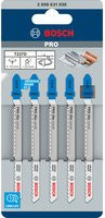 Bosch Stichsägeblatt T 227 D Special for Alu, 5er-Pack, HSS, Silber - Bild 1