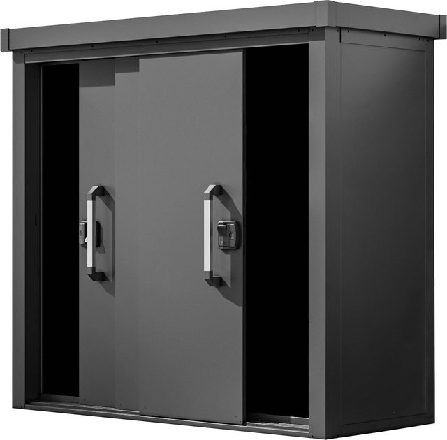 Geräteschrank LEON von PRIMEYARD aus Metall in Anthrazit inkl. Boden, B/T/H: 210 x 78 x 191 cm - Bild 1