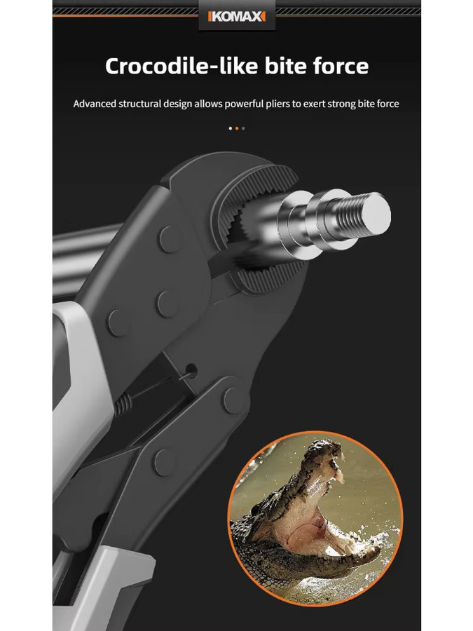 Komax Multifunktionale Hochleistungszange als universelle Handzange in Industriequalität - Bild 2