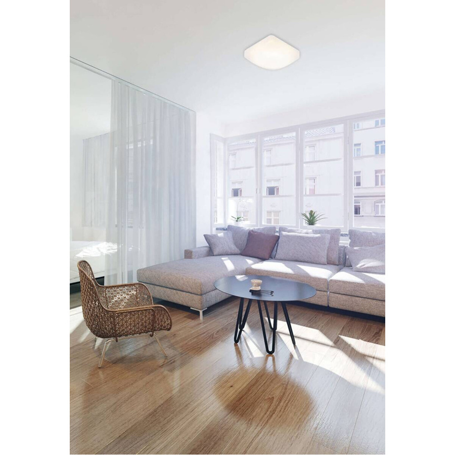 Näve LED-Deckenleuchte QUNA in Weiß aus Metall und Kunststoff, B/H/T: 27 x 27 x 8 cm - Bild 2