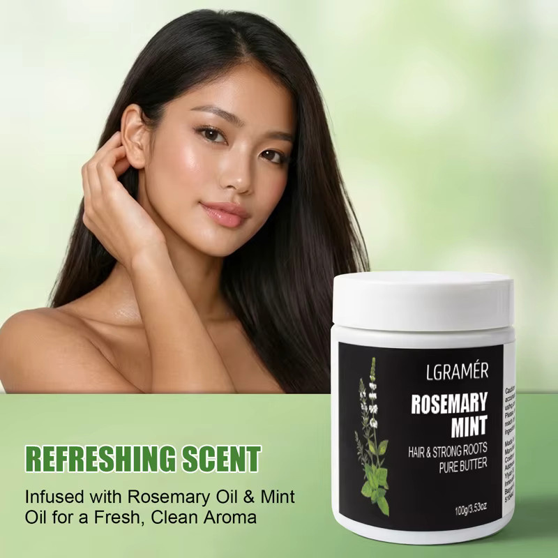 LGRAMER Rosemary Mint Hair & Strong Roots Behandlung, Lockiges Haar - Bild 2