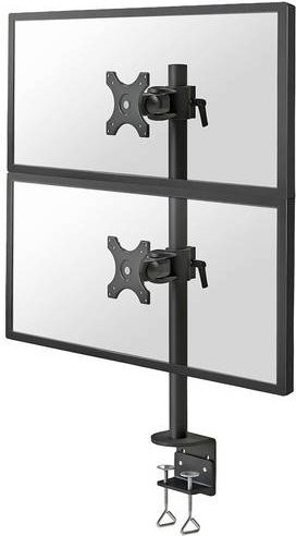 Neomounts FPMA-D700DV 2fach Monitor-Tischhalterung für 10 bis 27 Zoll, Schwarz, VESA 75x75 mm - Bild 1