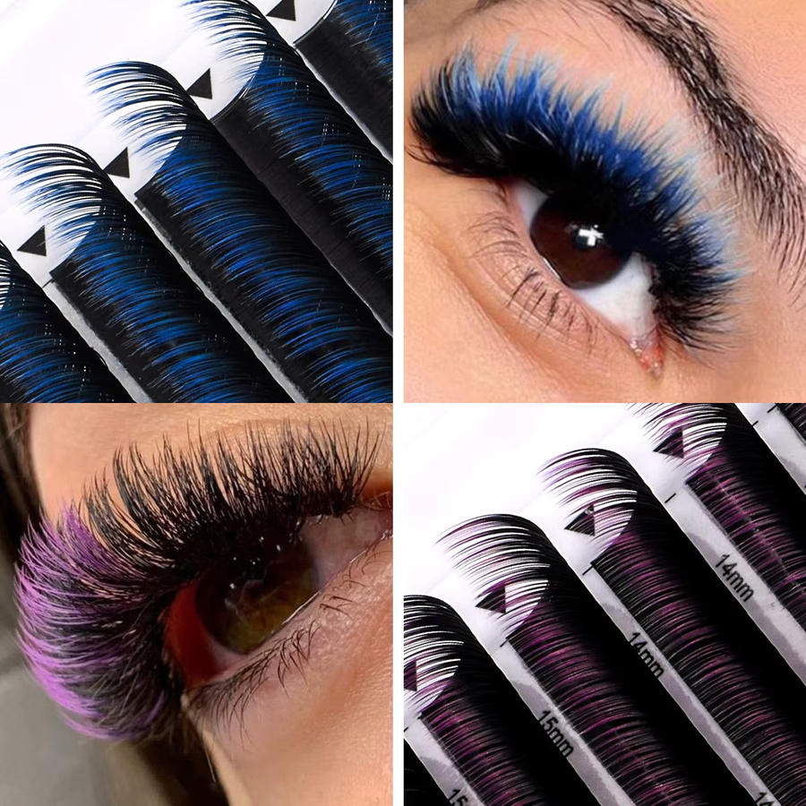 ARISON Künstliche Wimpern, Purple Pink, Unisex - Bild 5