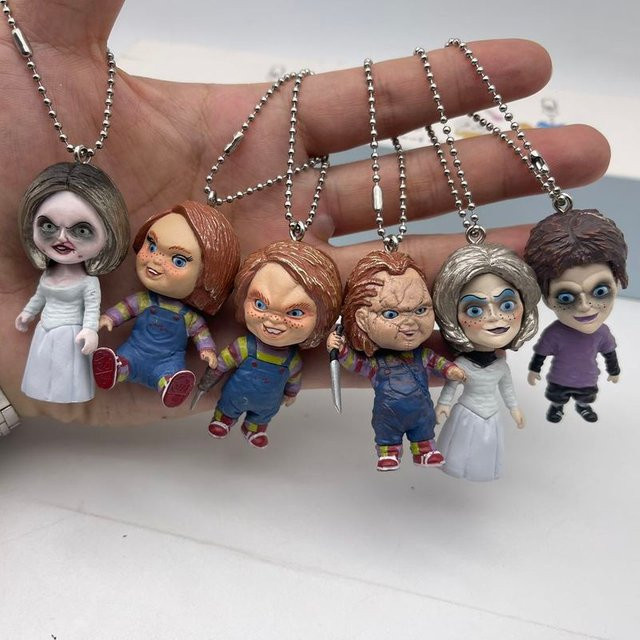 HEROCROSS Horror-Puppenfiguren, Blindbox, Wackelkopf-Anhänger, Schlüsselanhänger, Nicht für Kinder unter 3 Jahren - Bild 1