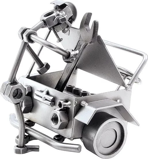 Schraubenmännchen Automechaniker von Hinz & Kunst in Silber aus Metall - Bild 1