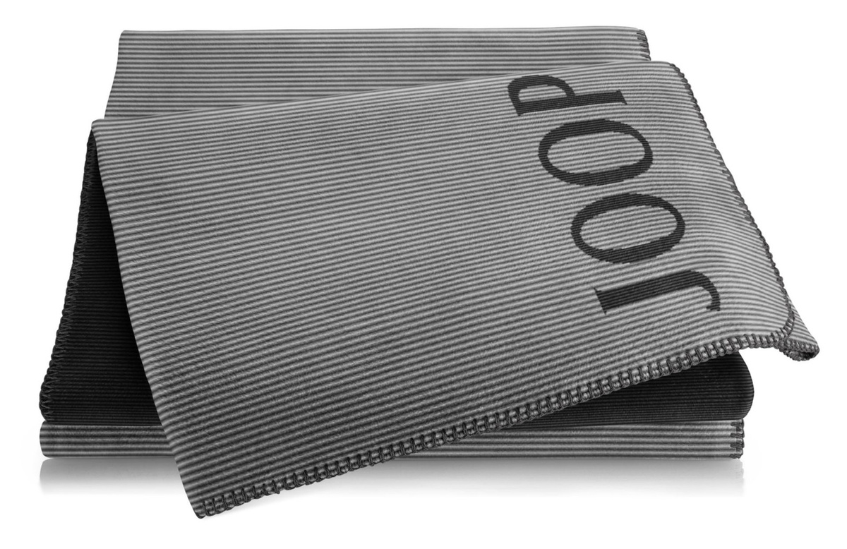 JOOP! Touch Bettwäsche Set gestreift in Schwarz und Grau aus Baumwollmischung mit OEKO-TEX Standard 100 - Bild 1