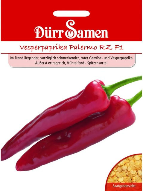 Dürr Samen Vesperpaprika Palermo Rz F1 Saatgut - Bild 1