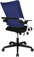 TOPSTAR Bürodrehstuhl New S'move in Schwarz und Blau mit Armlehnen und Rollen - Bild 1