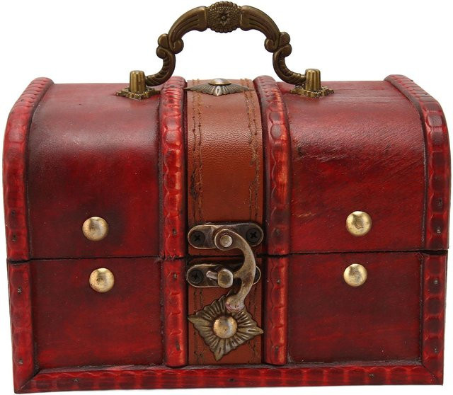 Neoglint Aufbewahrungsbox Holz, Vintage, Braun, Unisex - Bild 1