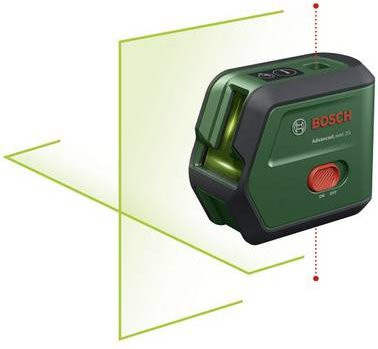 Bosch AdvancedLevel 2G Kreuzlinienlaser in Grün mit 15 m Reichweite und Akkubetrieb - Bild 1