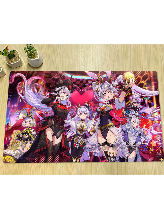 YuGiOh M∀LICE Q RED RANSOM Matte Maliss P White Rabbit Spielmatte Sammelkartenspielmatte von ERZHOU, Multicolor, B: 60 cm, T: 35 cm, H: 0,2 cm - Bild 2