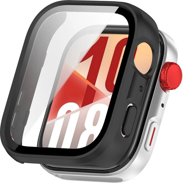 Schutzhülle aus gehärtetem Glas für Huawei Watch Fit 4 und Fit 3 in Transparent oder Schwarz - Bild 1