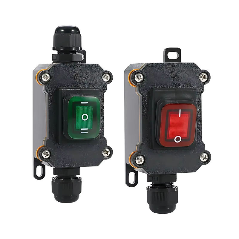 FRONCS Wasserdichter IP67 Inline-Netzwerk-Anschluss mit Ein/Aus-Wippschalter für Outdoor und Marine, 20A, Schwarz/Grün - Bild 7