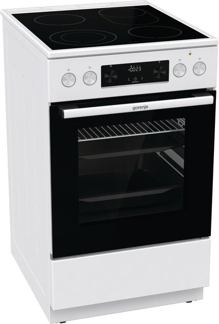 Gorenje Elektroherd GECS5C60WPA mit Glaskeramikfeld in Weiß - Bild 1