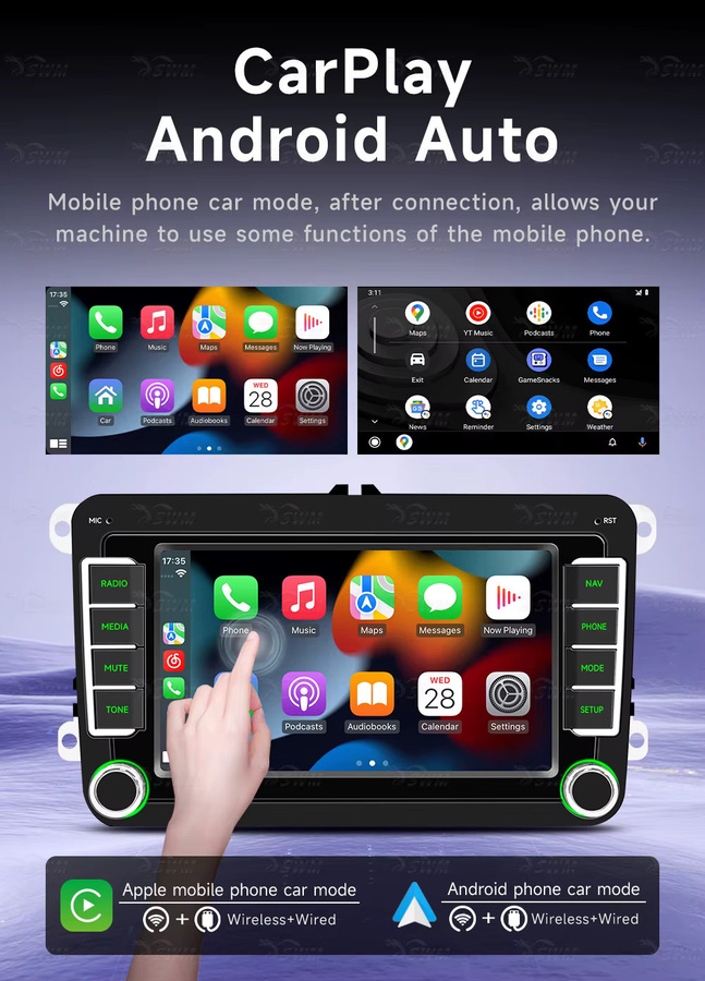 BQCC 7 Zoll Auto-Radio MP5-Player Multimedia-Stereoanlage mit Bluetooth, FM und USB in Schwarz - Bild 2