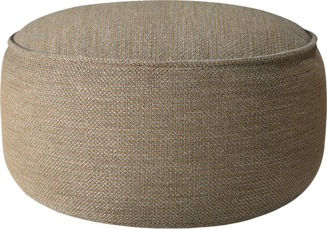 Ethnicraft Donut Outdoor Pouf XL braun kariert - Bild 1