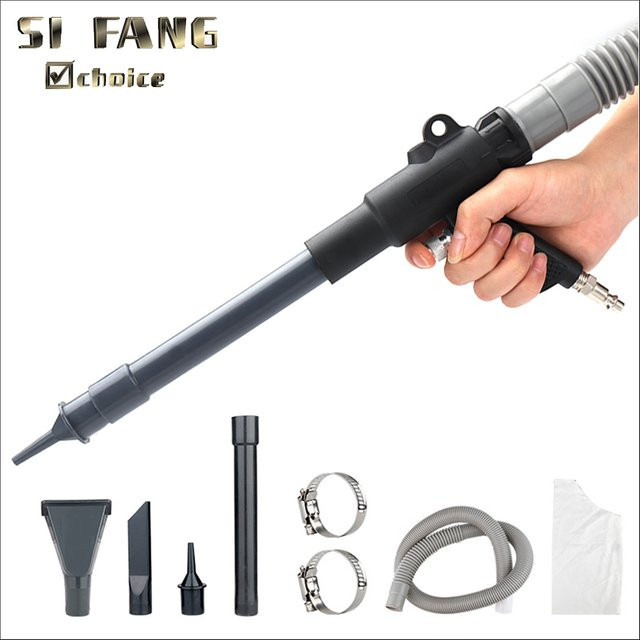 SI FANG Air Duster Kompressor Dual-Purpose-Pistole zum Blasen und Staubsaugen mit 4 Köpfen - Bild 1