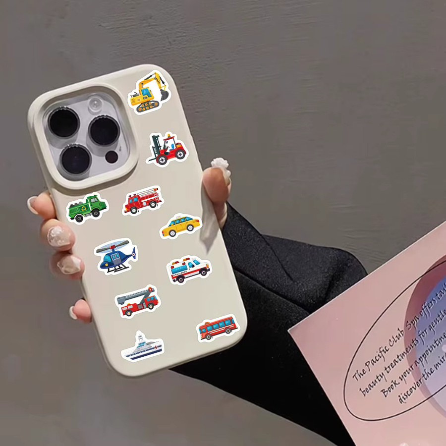 Rspctou Transportfahrzeug-Aufkleber, Cartoon-Aufkleber, 500 Stück - Bild 2