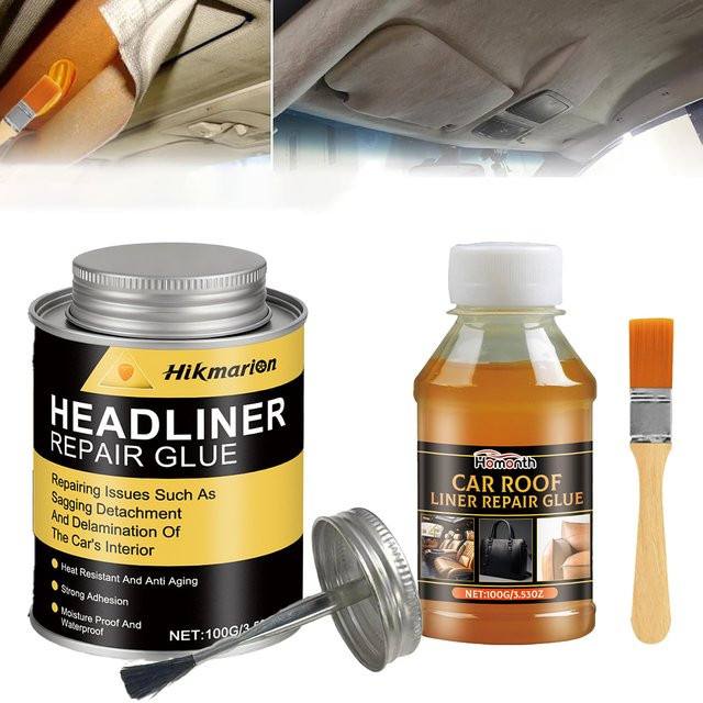 Dachhimmel-Reparaturkleber für Autos zur Schnellreparatur von Autodach-Stoff und Polstern, 100 ml - Bild 1