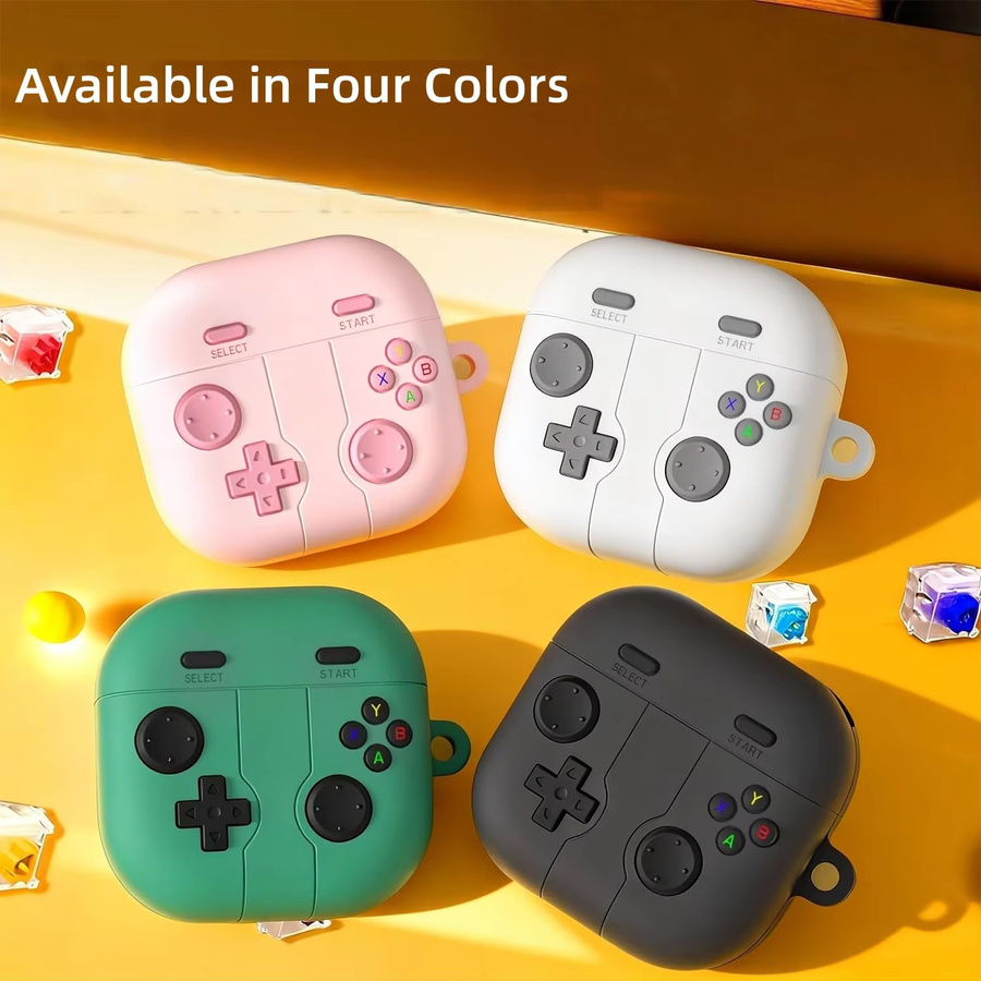 Silikonhülle im Cartoon-Design für Samsung Galaxy Buds 4 Pro und Galaxy Buds 4 inklusive Schlüsselanhänger, transparent - Bild 6