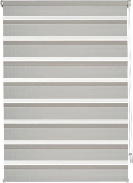 Gardinia Easyfix Doppelrollo Day & Night mit Montageschiene, Grau, B: 90 cm, H: 220 cm - Bild 1