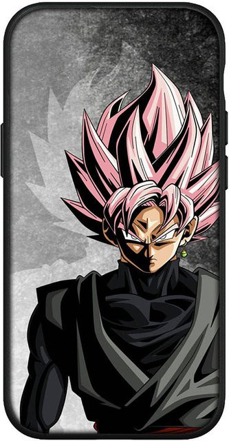 Handyhülle Dragon Ball Goku Cartoon Design für iPhone, Samsung Galaxy, Xiaomi Redmi und andere Modelle, Bandai, Schwarz/Mehrfarbig - Bild 1