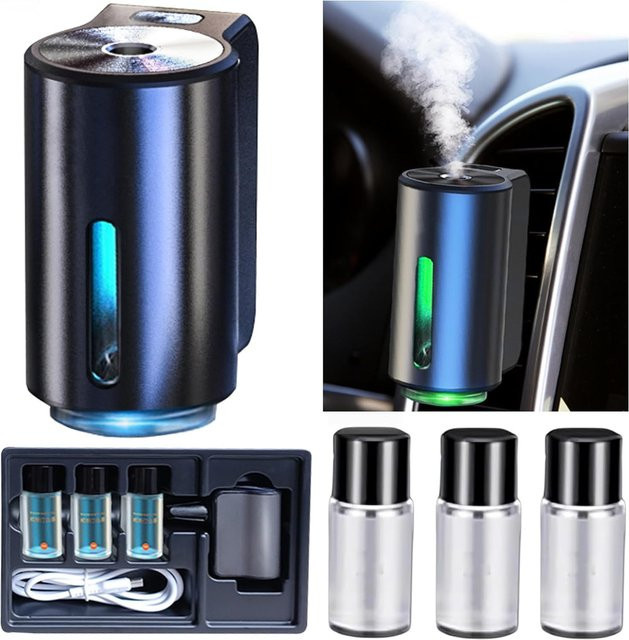 XMSJ Wiederaufladbarer Auto-Aroma-Diffusor mit ätherischem Öl und drei einstellbaren Modi - Bild 1