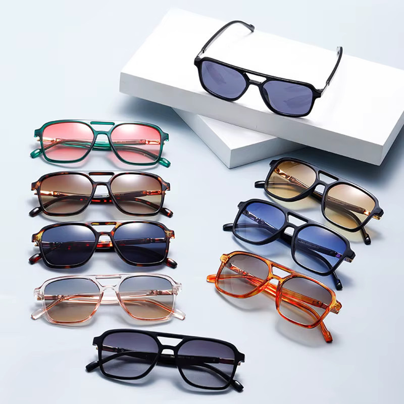SO&EI Sonnenbrille Quadratisch, Vollrand, Schwarz - Bild 2
