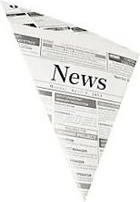Papstar Newsprint Spitztüten, grau-schwarz, 1000 Stück - Bild 1