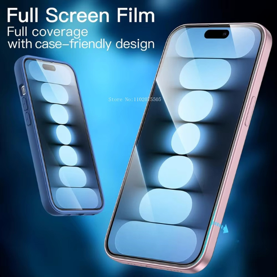 ZMZE 5er-Pack HD-Displayschutz aus gehärtetem Glas mit schwarzem Rand für iPhone 17 Air 17 Pro 17 Pro Max 16 15 14 Plus 13 Pro Max 16E 11 12 Mini - Bild 6