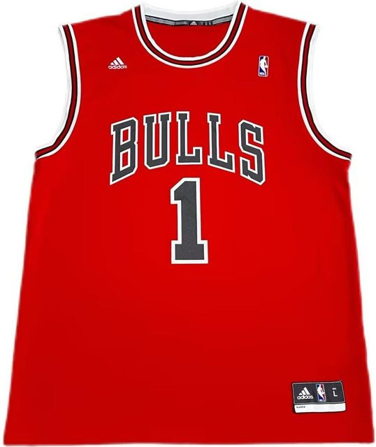 Adidas X NBA Basketball Tanktop, Rose Chicago Bulls, Rot, Unisex - Bild 1