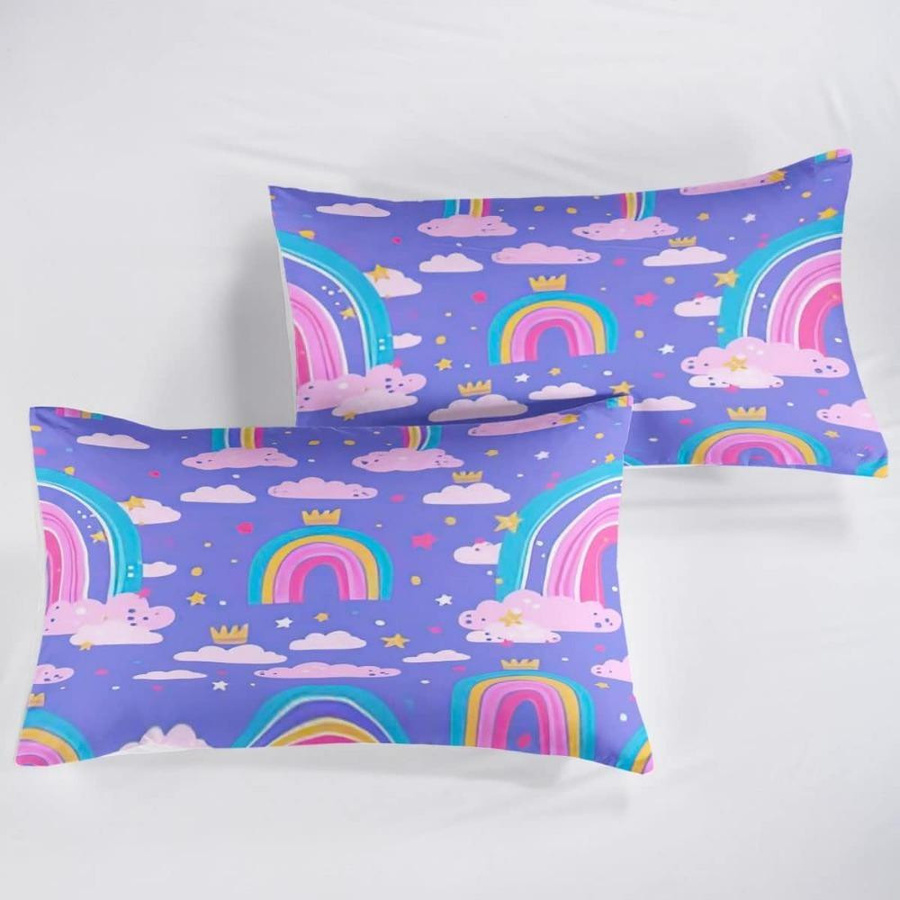 Bunte gestreifte Mikrofaser-Bettwäsche mit Reißverschluss von JMG Household Supplies, Farbe: Multicolor, B/H: 90 x 200 cm - Bild 1