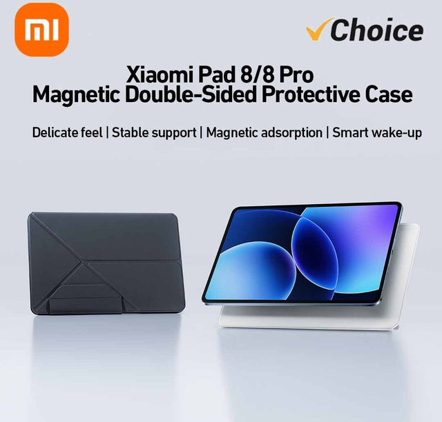 Xiaomi Pad 8/8 Pro Magnetische Doppelseitige Schutzhülle in Schwarz oder Weiß - Bild 1
